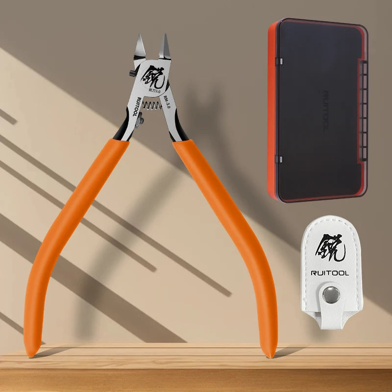 1pc Model Pliers CR-V Ultra-thin Single Blade Gundam Nipper Non-slip Grip Sprue Cutter for Plastic Model Cutting and Building