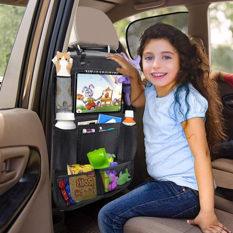 Car Backseat Organizer - Tablet Holder & Seat Protector