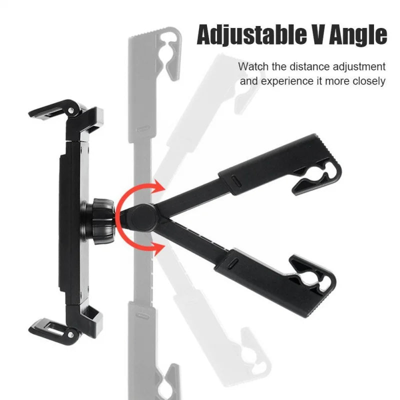 Car Headrest Tablet Mount - 360-Degree Rotating iPad Stand