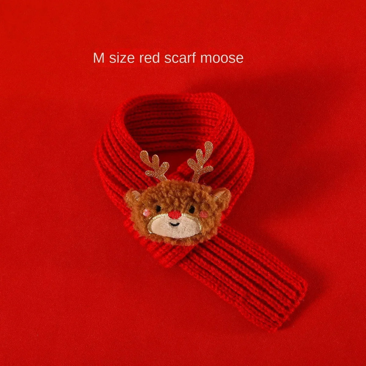 Pet Christmas Costume - Santa Hat & Knitted Scarf Set