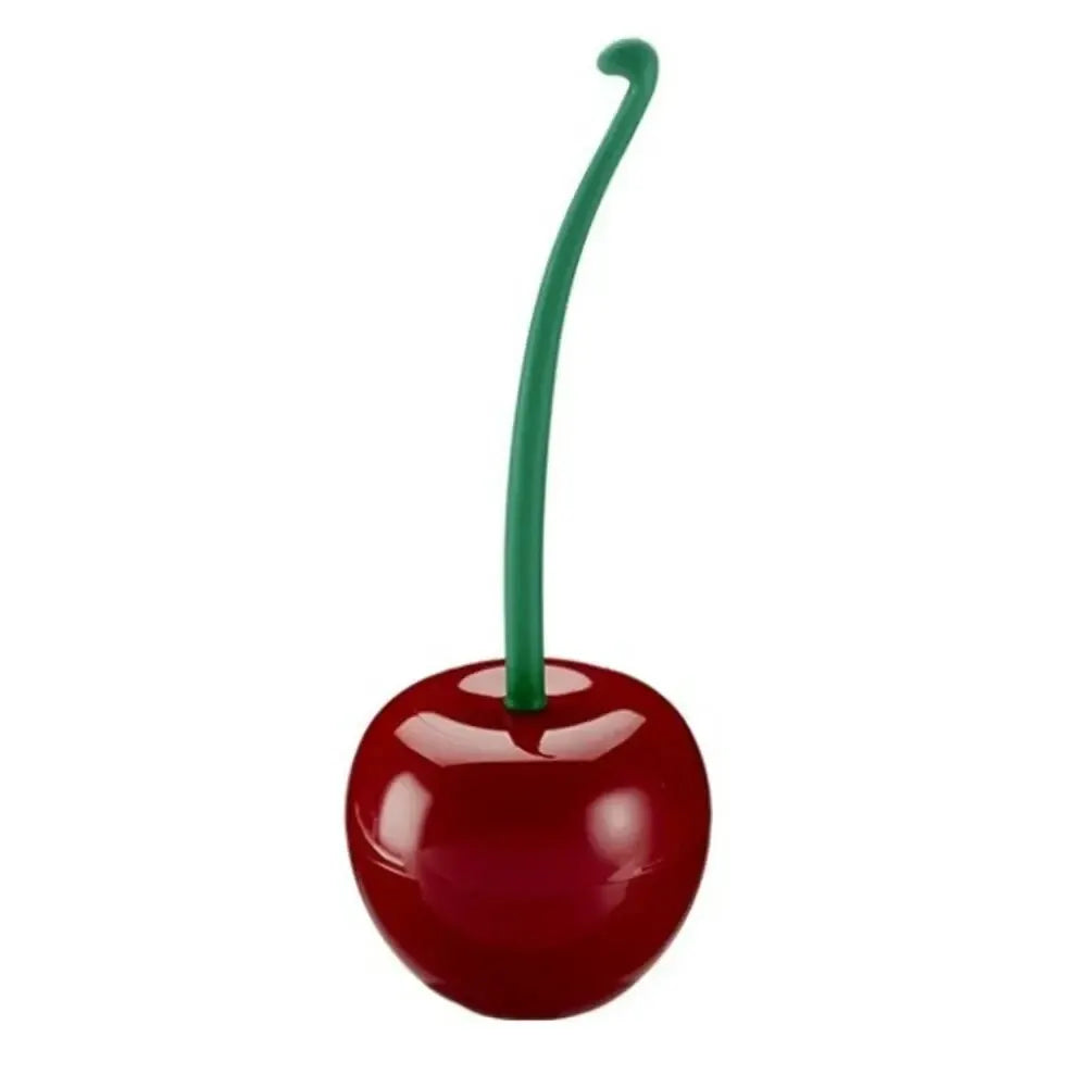 Cherry Toilet Brush - Creative Red Lavatory Holder Set