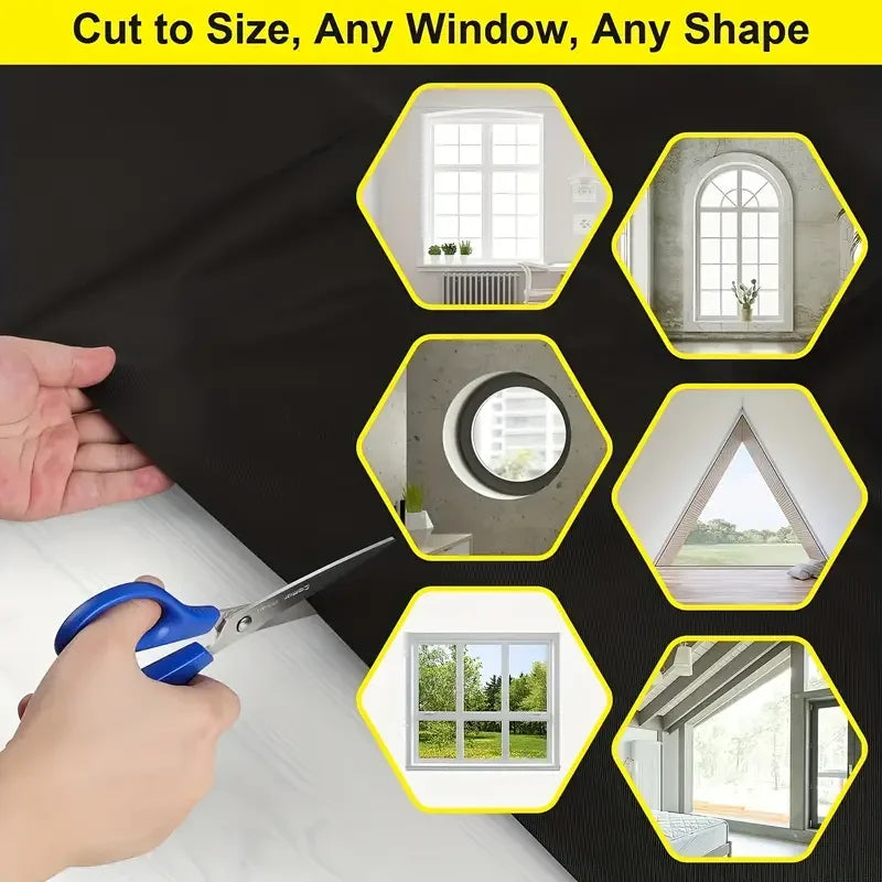 Portable Blackout Curtain - DIY Removable Window Shade
