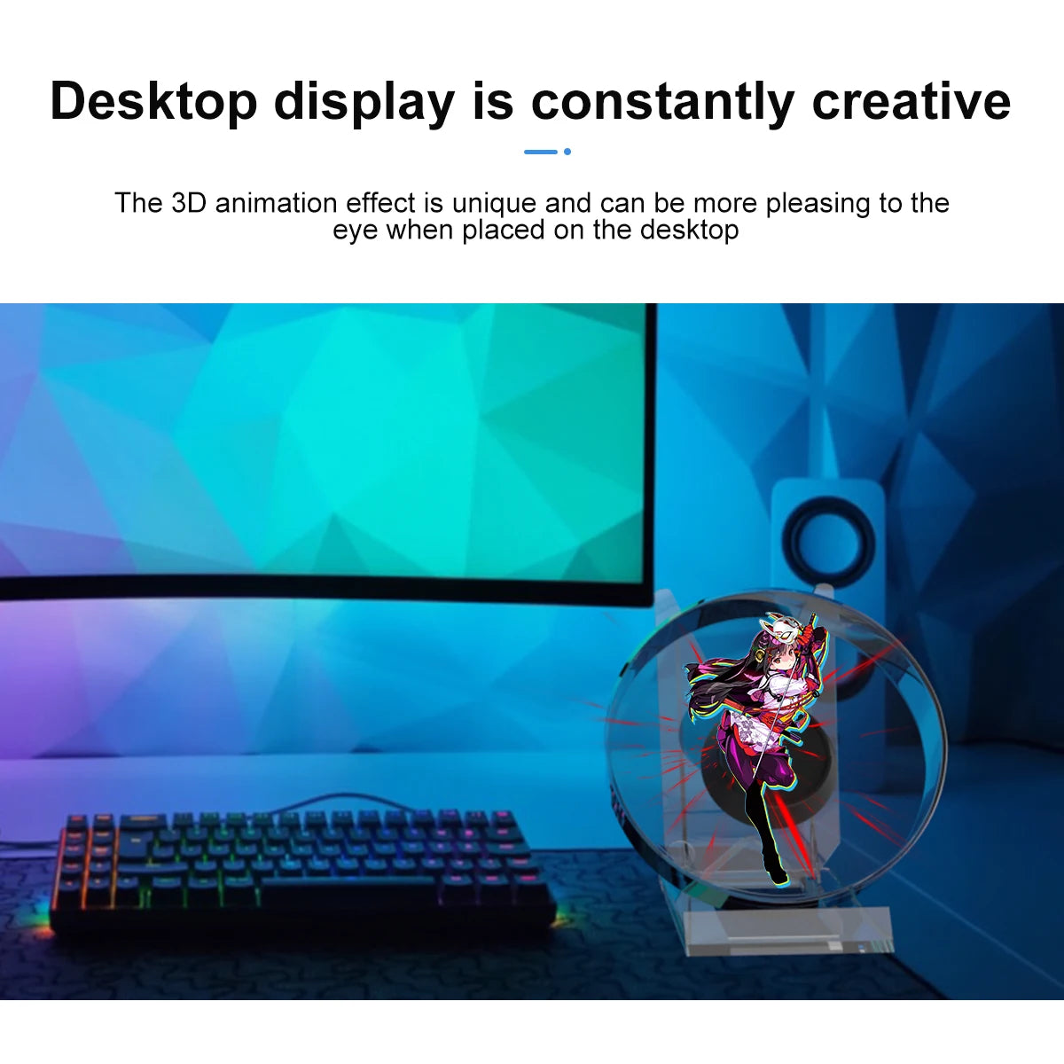 Mini 3D Hologram Fan - HD Projector for Stores & Parties