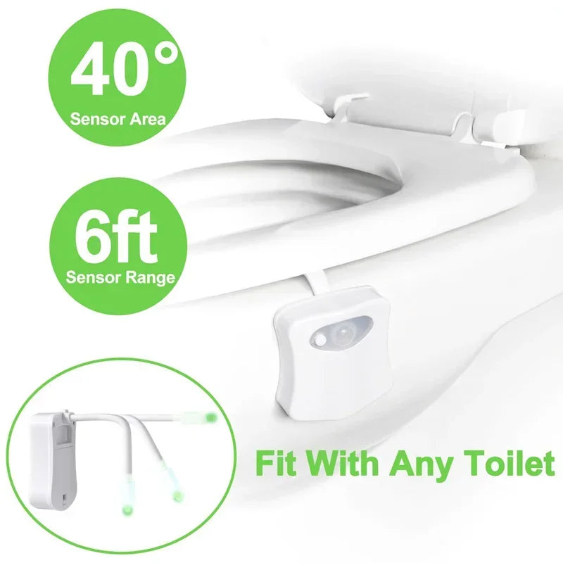 ZK30 Smart PIR Motion Sensor Toilet Seat Night Light 8/16 Colors Waterproof Backlight For Toilet Bowl LED Lamp WC Toilet Light
