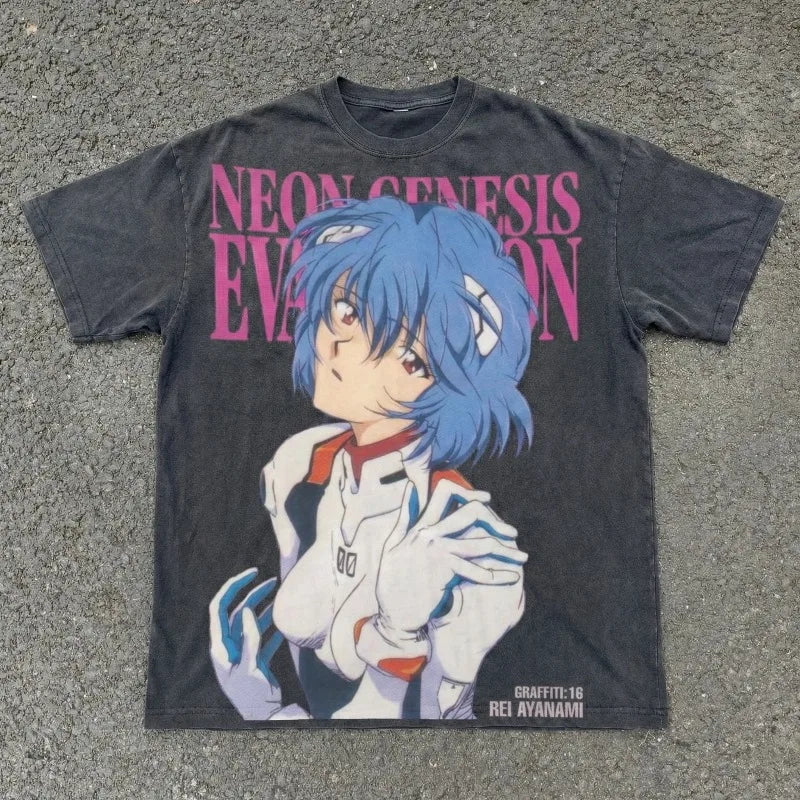 Neon Genesis Evangelion T-Shirt - Ayanami Anime Top