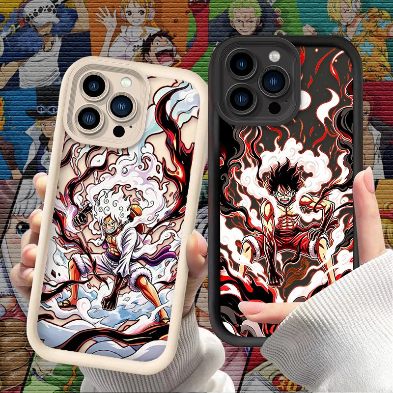 Luffy Gear 5 Phone Case - One Piece Art Print Soft Cover