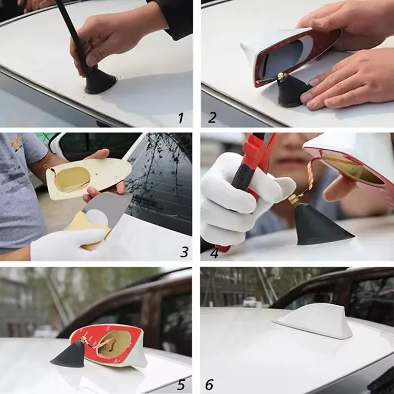 Car Shark Fin Antenna - FM Signal Exterior Styling Part