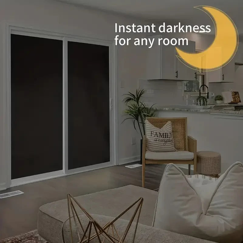 Portable Blackout Curtain - DIY Removable Window Shade