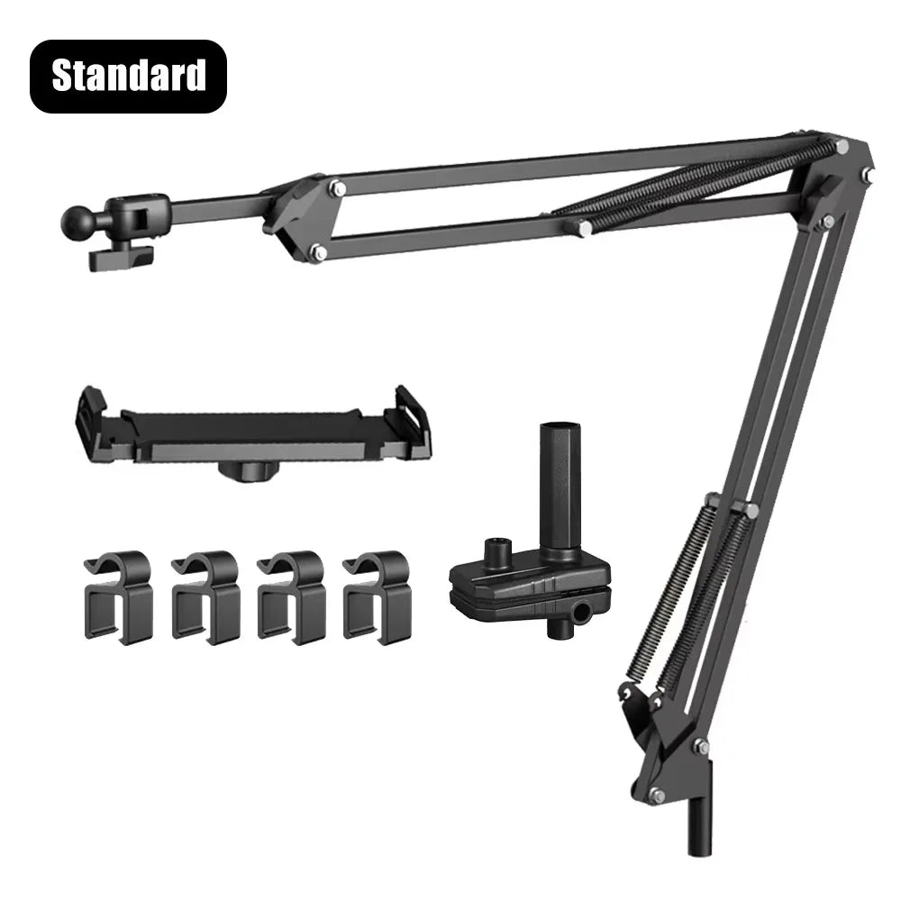 Tablet Holder for Bed with 90cm Metal Arm 360 ° Rotating Bed Tablet Mount Stand for iPad Stand 4.5~11 Inch Phone Tablet Bracket
