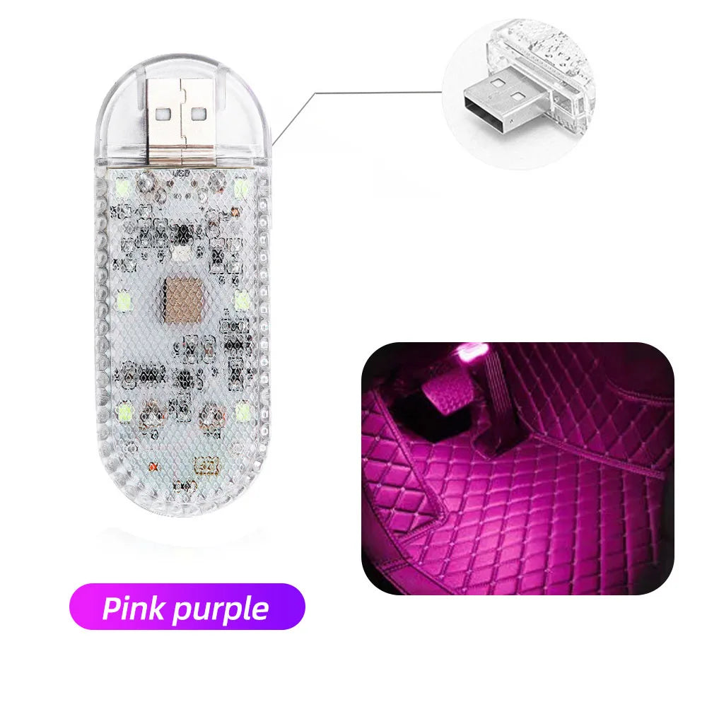 Wireless Car LED Touch Light - USB Charging Roof Reading Lamp