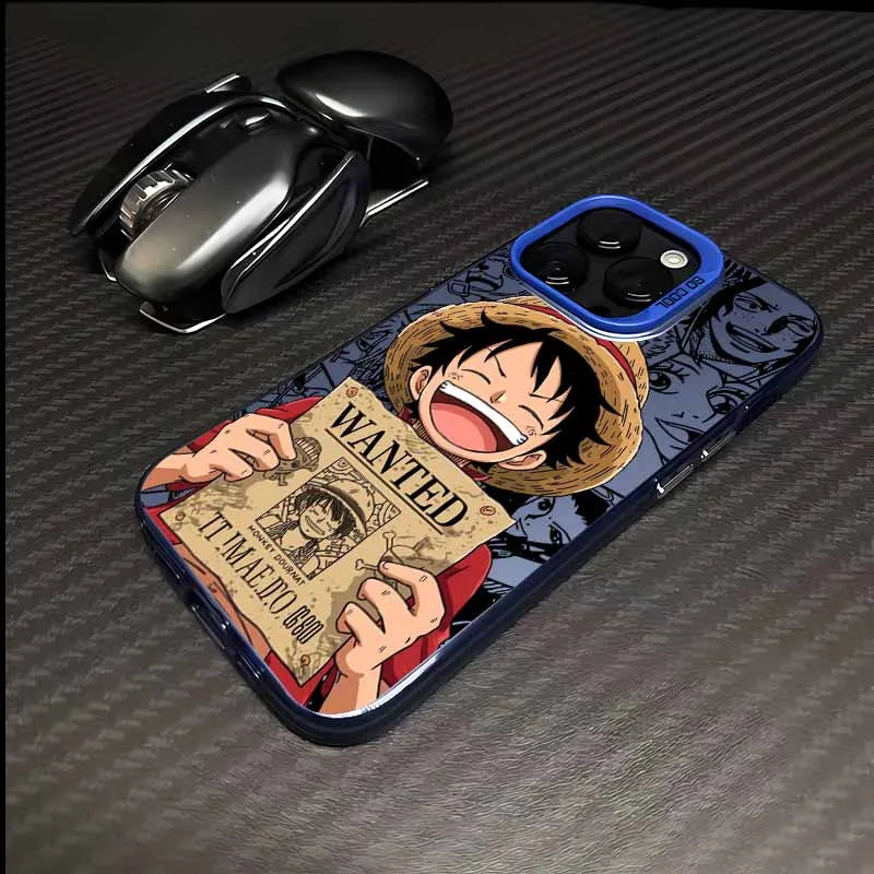One Piece Phone Case - Luffy Wanted Notice Anti-Fall Cover