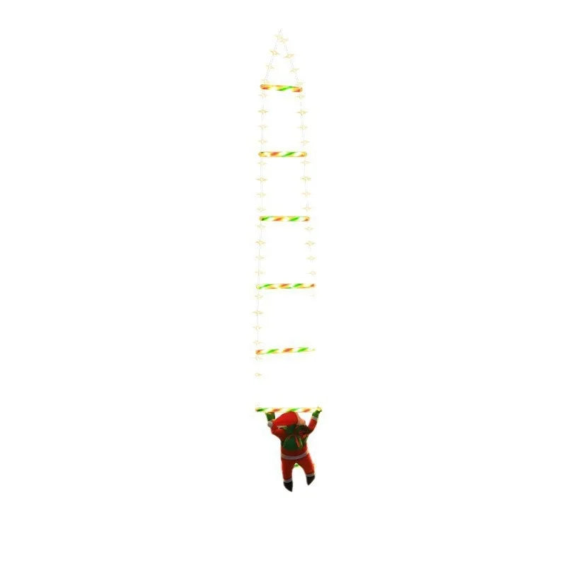 1.5/3M Christmas Decoration LED Santa Claus Climbing Ladder Light USB Plug 8 Flashing Modes Suitable Home Xmas Tree Wall Window