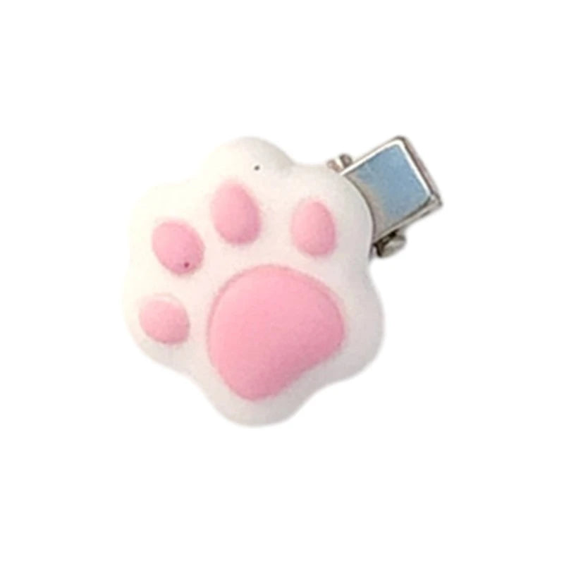 1pc/1pair Mini Cat Paw Shape Hairpin Teens Christmas Ponytail Bangs Hair Clip Dropshipping
