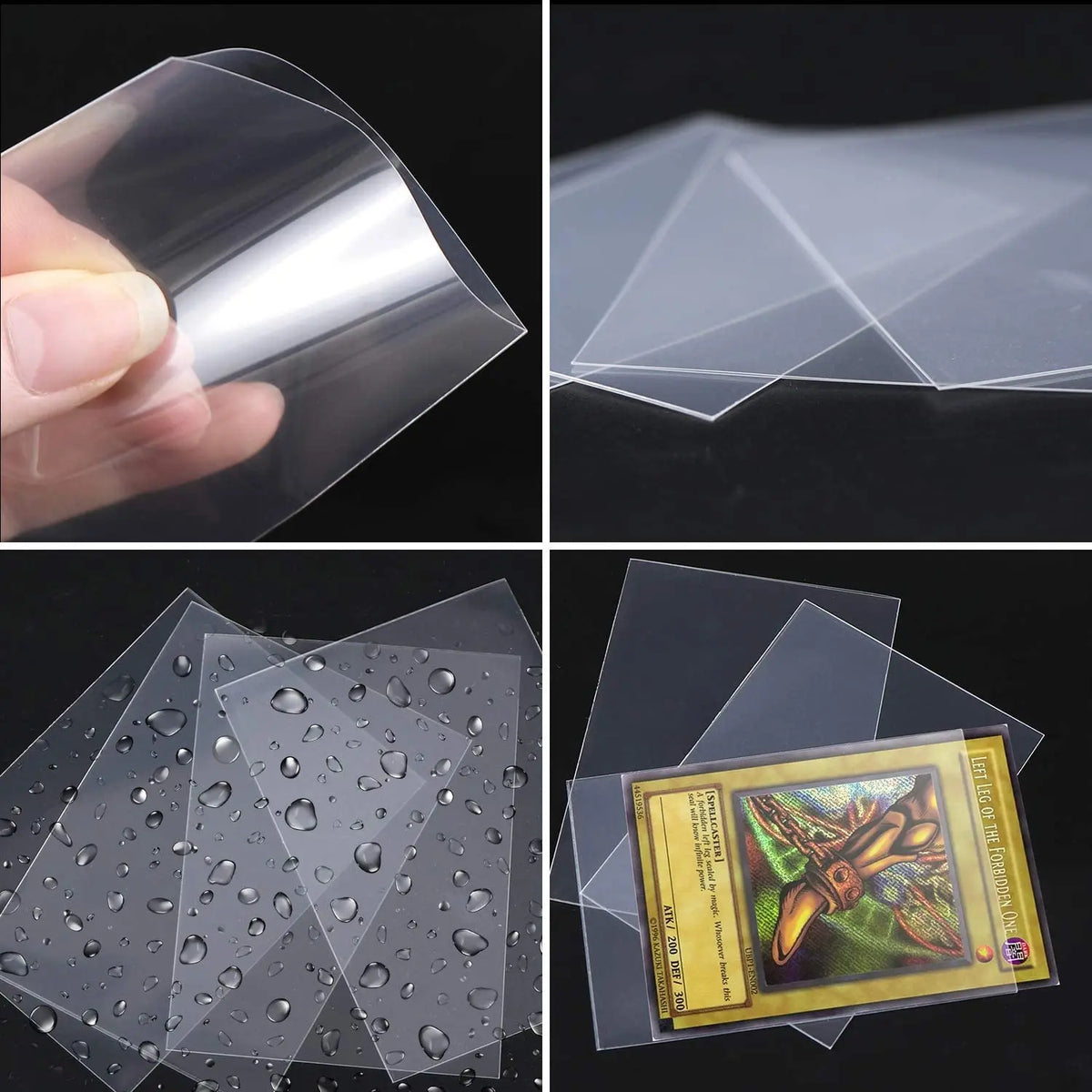 200 Pack Penny Card Sleeves Transparent Trading Collect Protector Sleeve Holder For Football Yugioh Baseball Sports Game Card