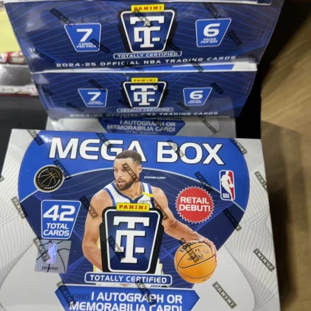 2024‑2025 Panini Totally Certified NBA Basketball Mega Box, Factory Sealed Autograph Or Memorabilia Rookie Trading Card  Present