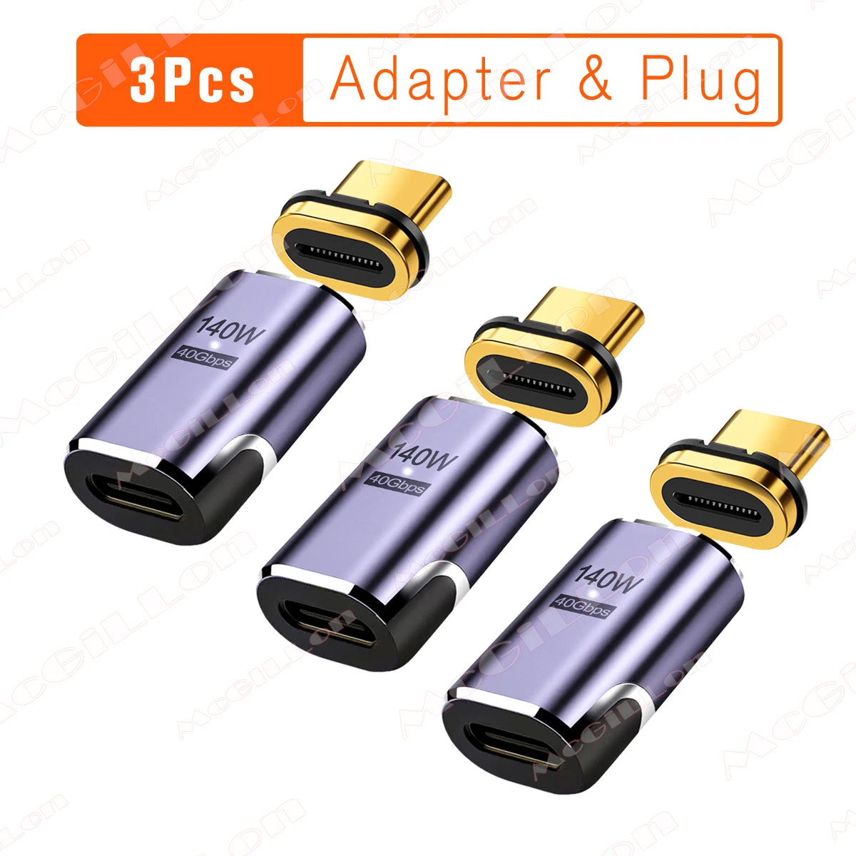 USB4.0 Thunderbolt3 Magnetic USB C To Type C Adapter 140W 40Gbps Fast Charging Magnet Charge Converter Cable 8K@60Hz USB-C Adapt