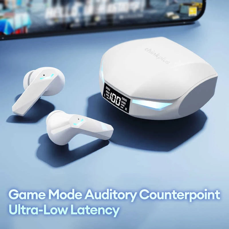 Lenovo XT53 Wireless Bluetooth 5.4 Earphones LED Digital Display Waterproof Earbuds Noise Cancelling Gaming Headset GM2 Pro Max