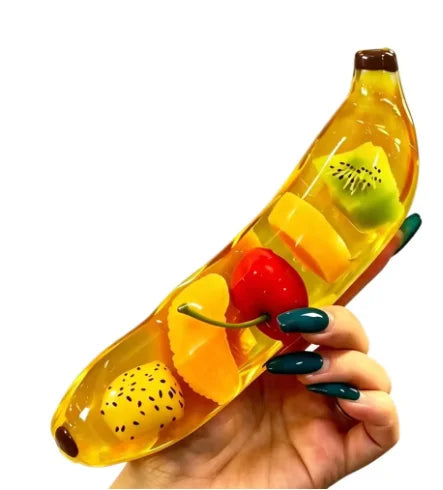 Huge Banana Squishy Stress-Relief Gift Squishy Squeeze Desk Decor for Anxiety Relief Fluffy Slow Rebound Squishies