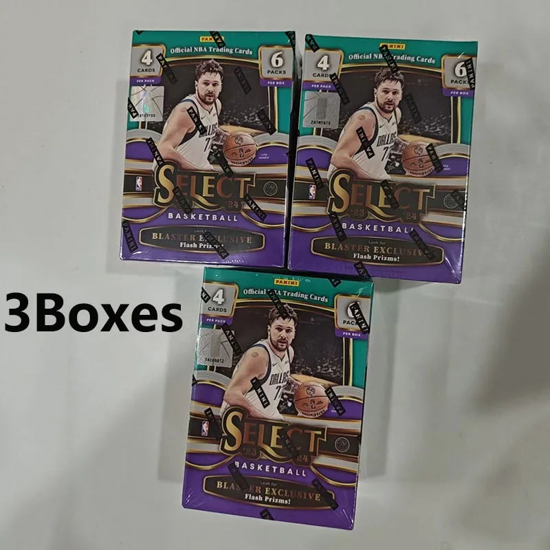 2023-24 Panini Select Basketball Blaster Box Official NBA Trading Cards 6 Packs Flash Prizm Collectible Sports Cards Funs Gift