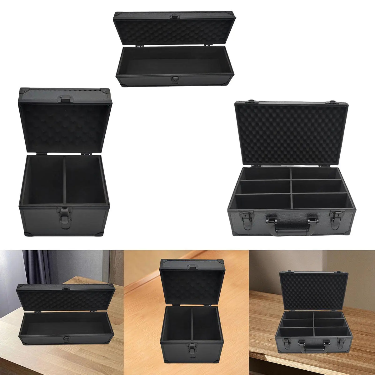 Trading Card Box Lockable Portable Waterproof Carrying Case for Gathering Sports