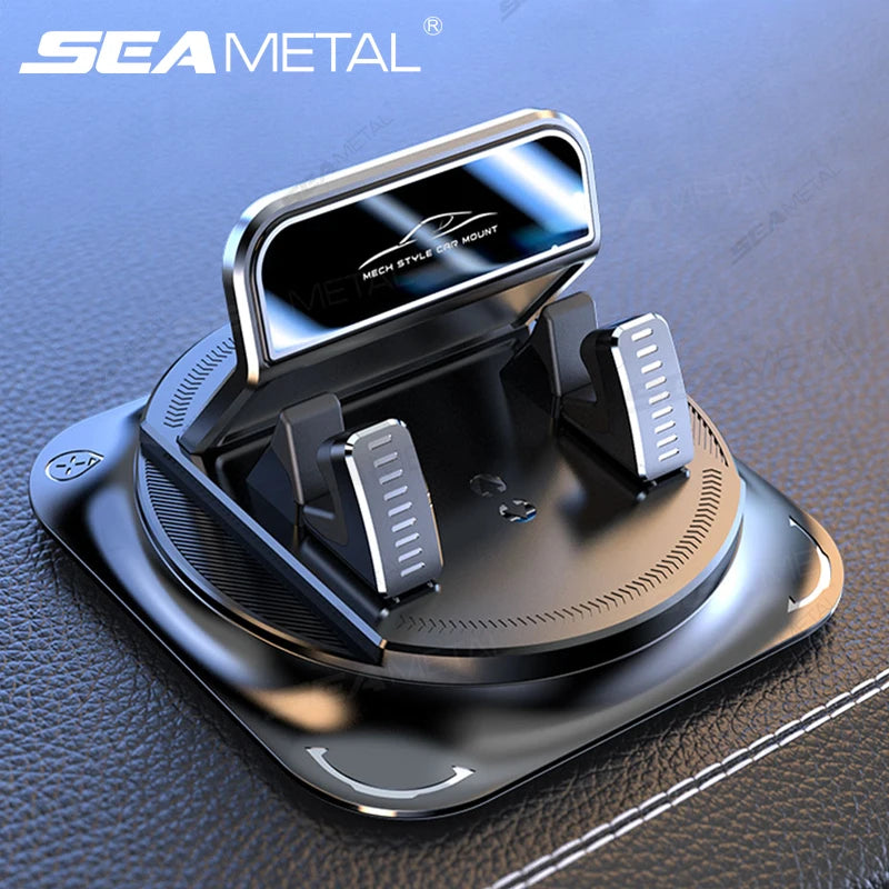 SEAMETAL Car Phone Mount Anti Slip Silicone Dashboard Phone Holder 360-Degree Free Rotation Universal Head-Up Navigation Holder