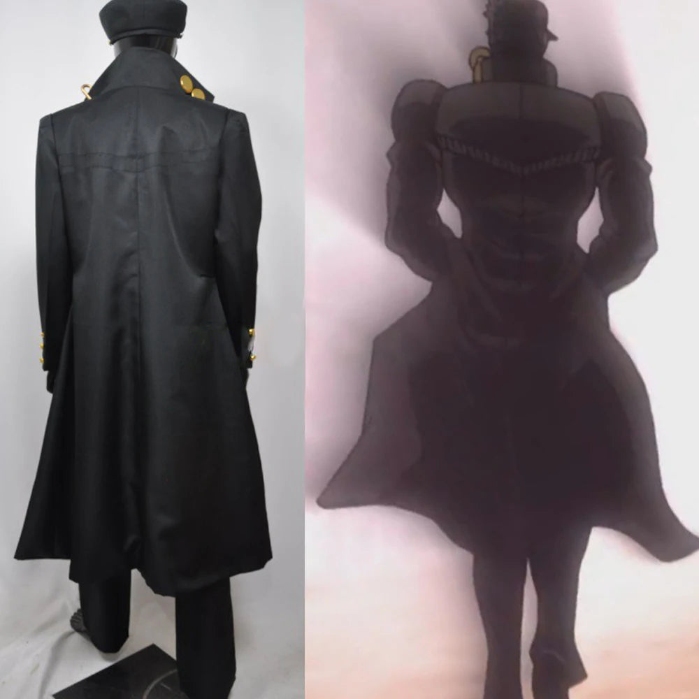 STAND USER ARCHIVE | Jotaro Kujo Stardust Crusaders Complete Cosplay Uniform Suite (Coat, Hat & Belts)