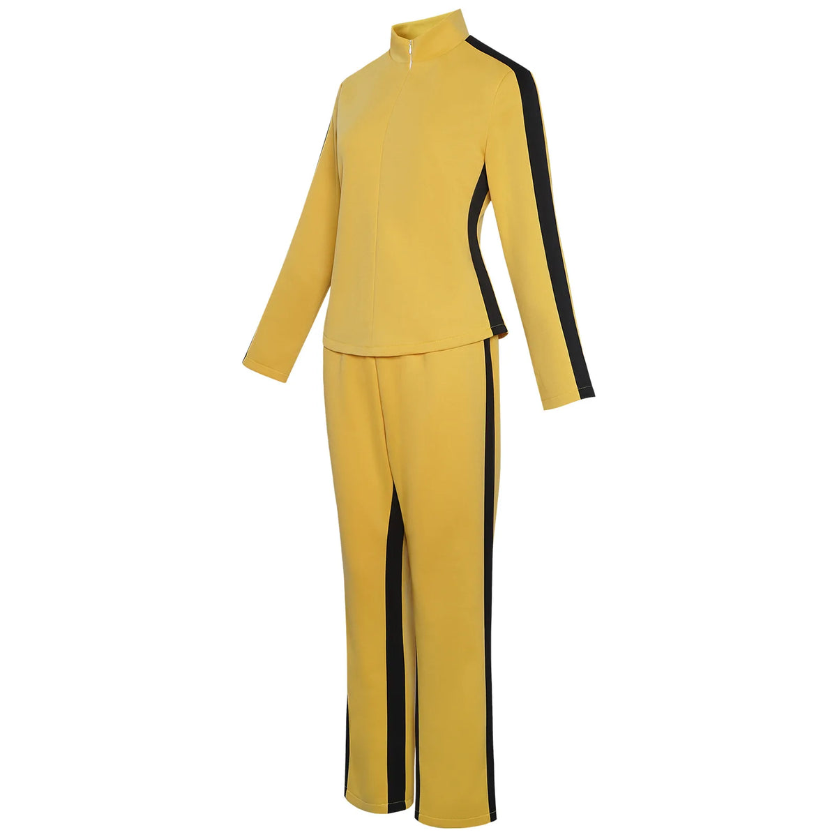Kill Bill The Bride Beatrix Kiddo Cosplay Costume Yellow Kung Fu Jumpsuit Women Tracksuit Halloween Carnival Mardi Gras Costumes