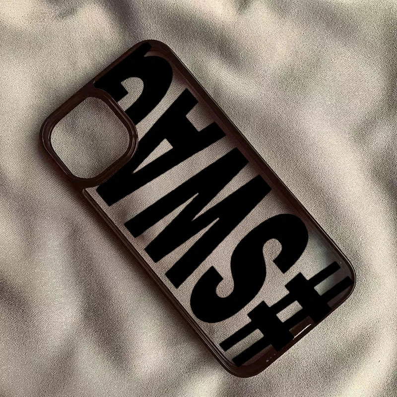 SWAG Bold Letter Phone Case for iPhone 16 15 Pro Max 14 13 11 12 Pro Max 17Air 16E X XR XS Max 7 8 Plus SE 2022 Shockproof Cover