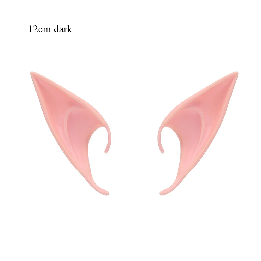 Mysterious Angel Elf Ears Latex Ears for Fairy Cosplay Costume Accessories Halloween Decoration Photo Props Adult Kids Toys