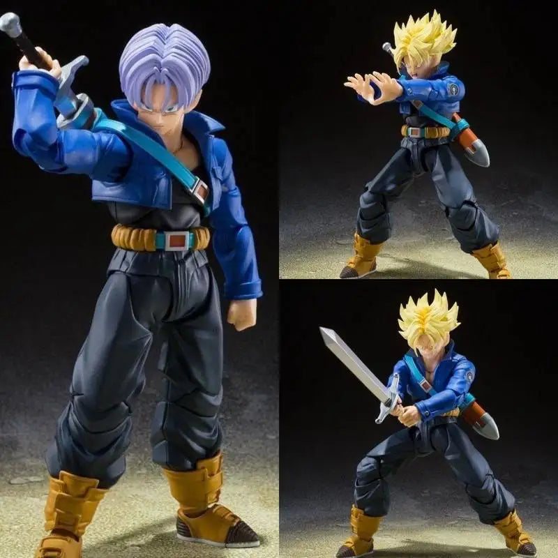 Dragon Ball Z  Super Saiyan Trunks with Broadsword & Alternate Head Sculpt - 15cm