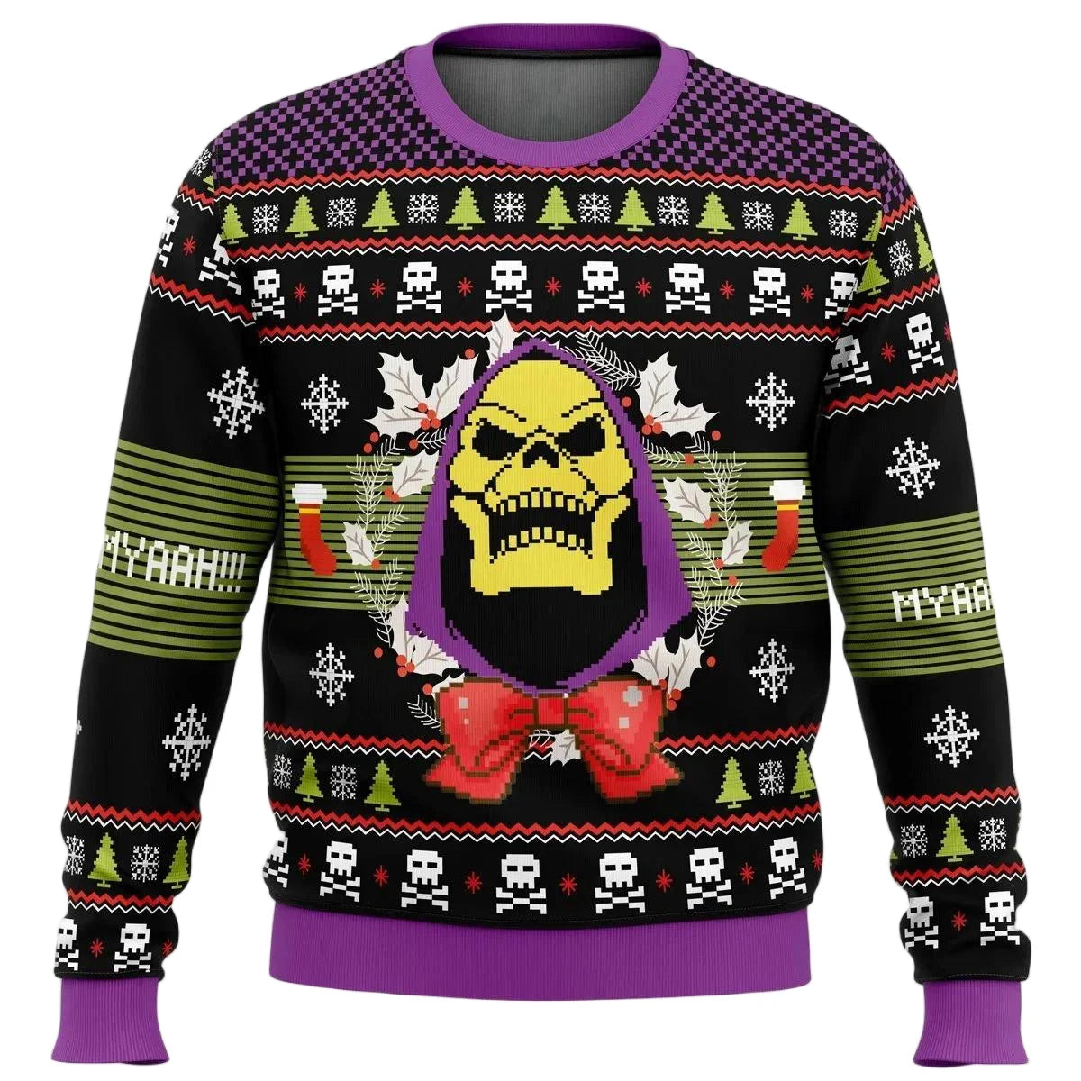 2026 The Power Of Christmas Anime Cartoon 2025 New Fashion Xmas Gift Cartoon Graphic Sweatshirts Men's Anime Jumper Sweater Tops