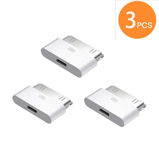 Lighting To 30Pin Adapter 8Pin Male To 30 Pin Female Charging Sync Converter for IPhone 4 4S IPad 2 3 IPod Touch Charger Cable