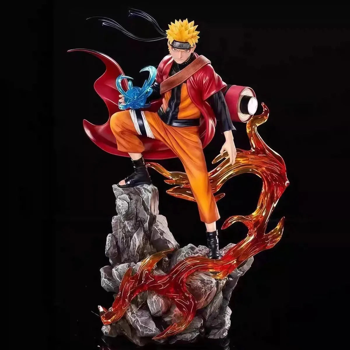 -*-23cm Naruto Anime Figure Uzumaki Naruto Uchiha Sasuke Action Model Pvc Statue Desktop Ornament Collection Toys Gift