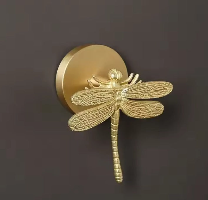 AeroBrass Botanical & Fauna Wall Mount | Solid Cast Brass Hook