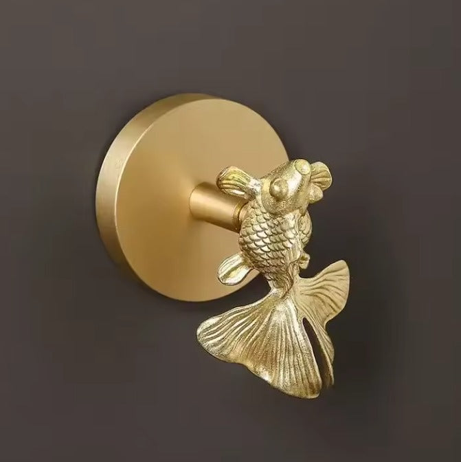 AeroBrass Botanical & Fauna Wall Mount | Solid Cast Brass Hook