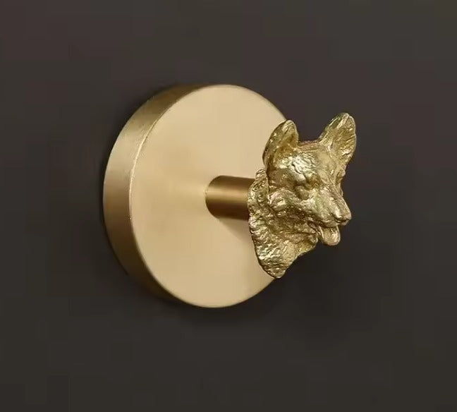 AeroBrass Botanical & Fauna Wall Mount | Solid Cast Brass Hook