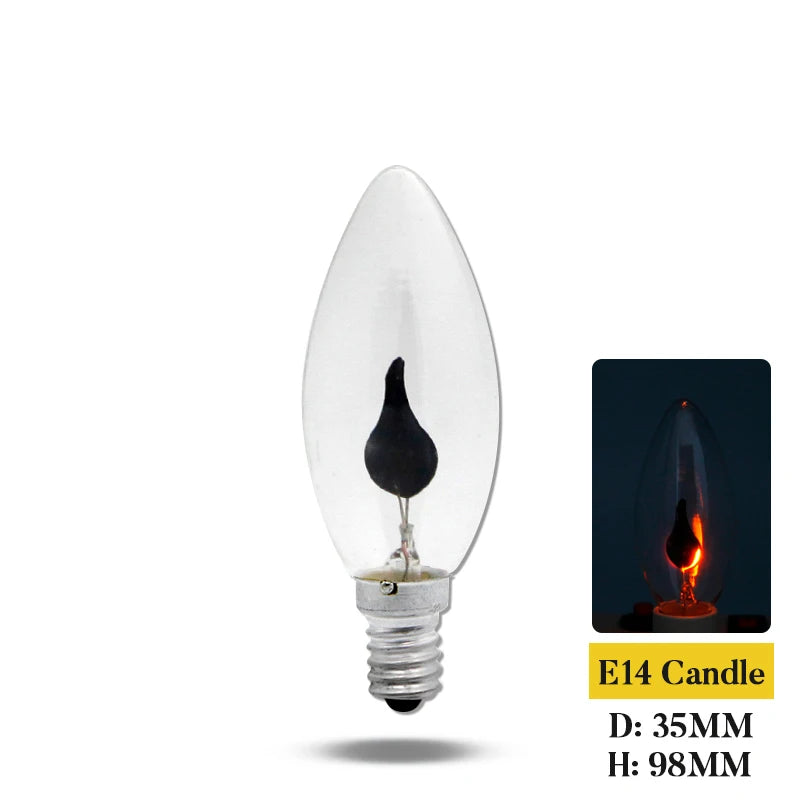 Vintage Edison LED Bulb - Flame Effect Candle Light