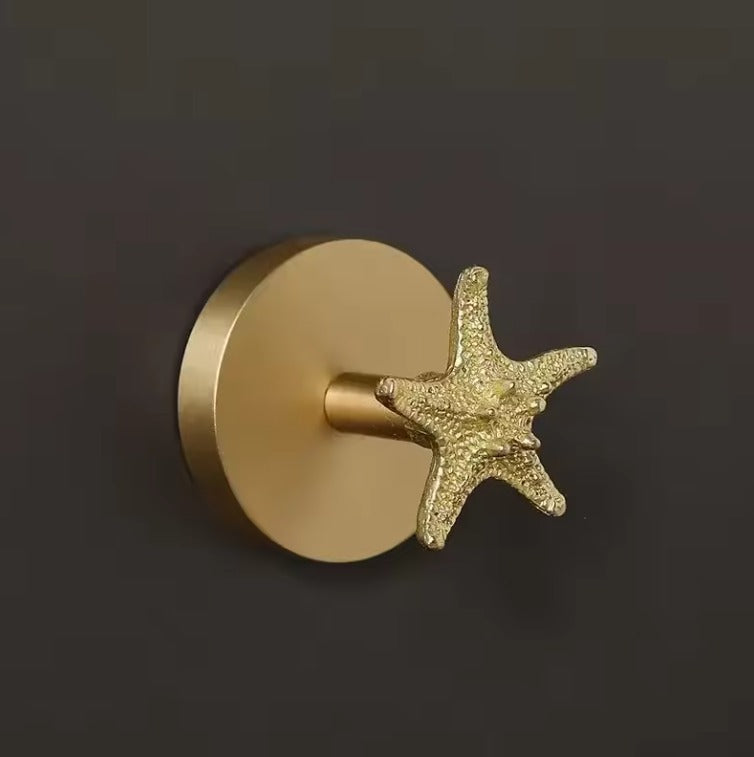 AeroBrass Botanical & Fauna Wall Mount | Solid Cast Brass Hook