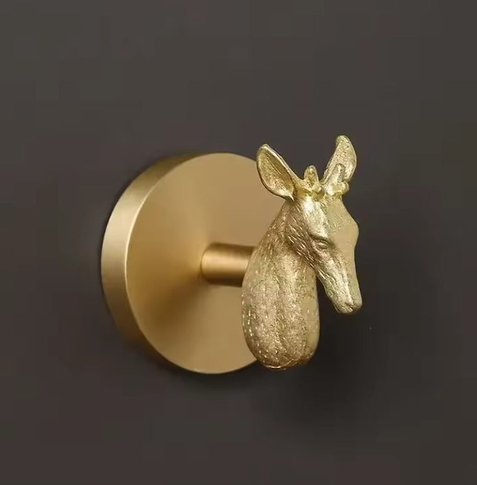 AeroBrass Botanical & Fauna Wall Mount | Solid Cast Brass Hook