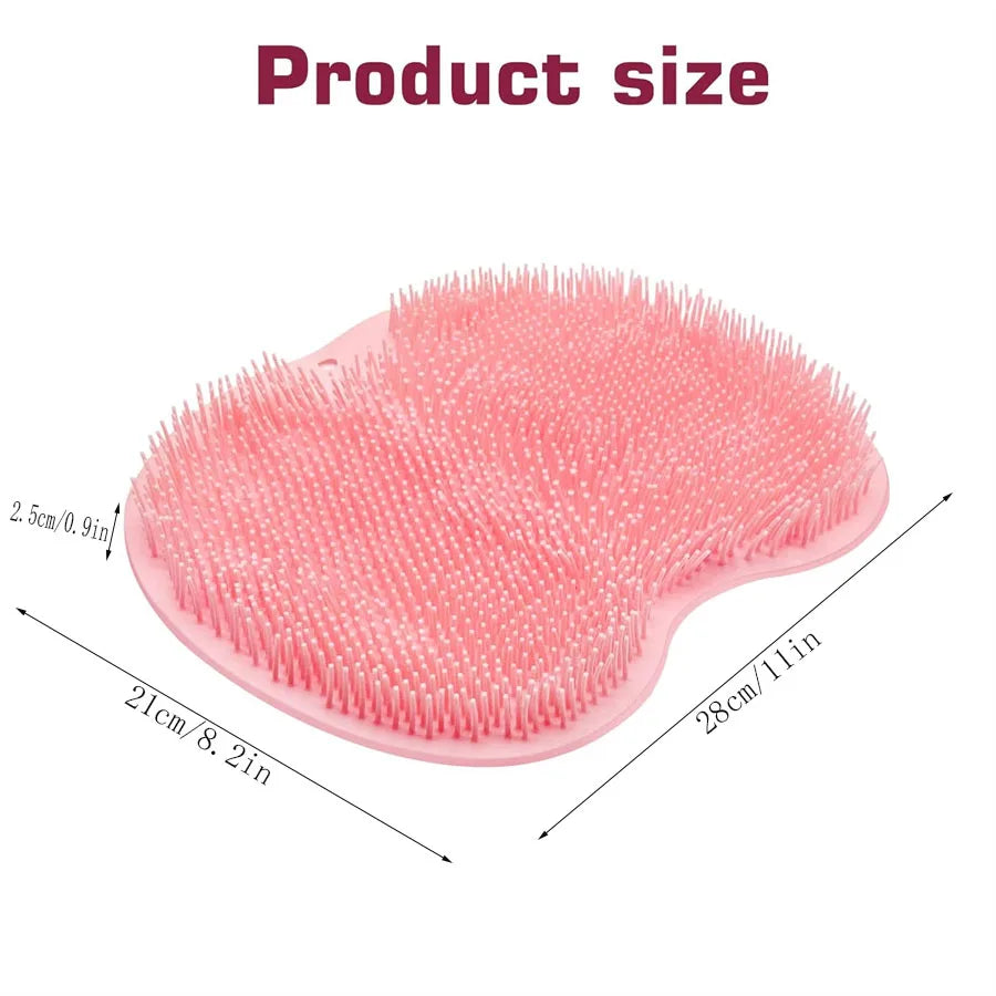 Shower Foot Scrubber - Exfoliating Bath Mat & Back Washer