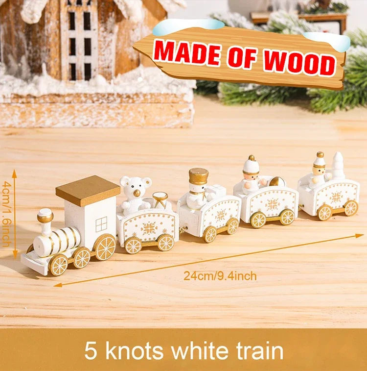 Christmas Train Decoration - Merry Xmas Ornament & Gift