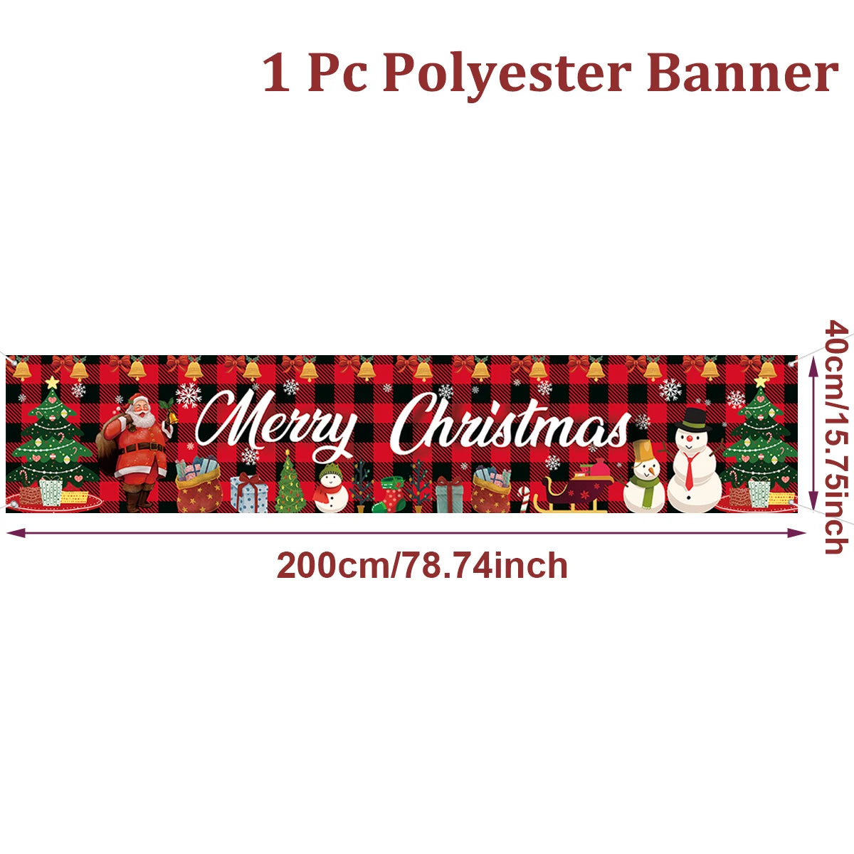 Christmas Outdoor Banner - Merry Christmas Decorations 2026