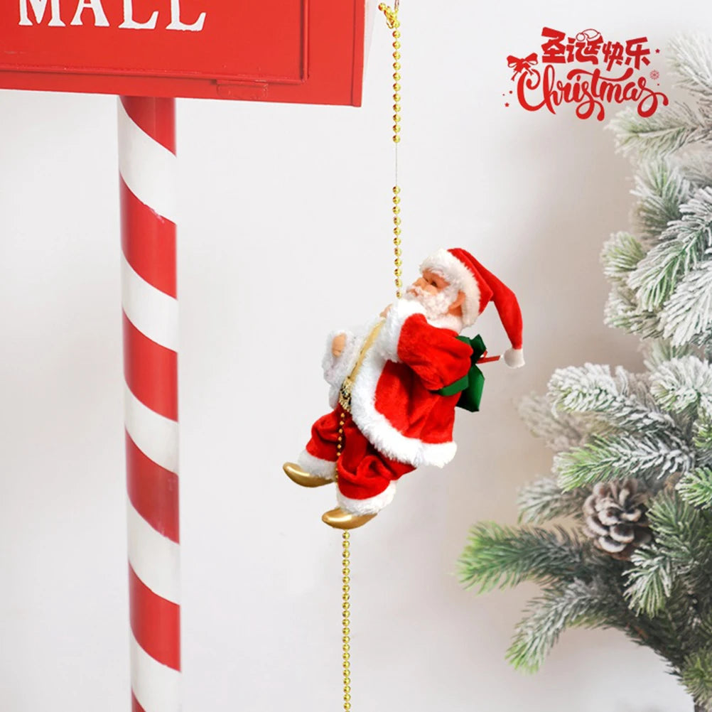 Electric Climbing Santa Claus - Rope Ladder Christmas Decor