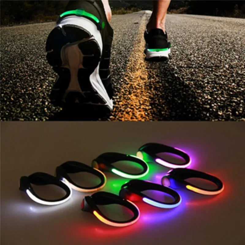 LED Shoe Clip Light - RGB Running & Cycling Safety Warning Lamp