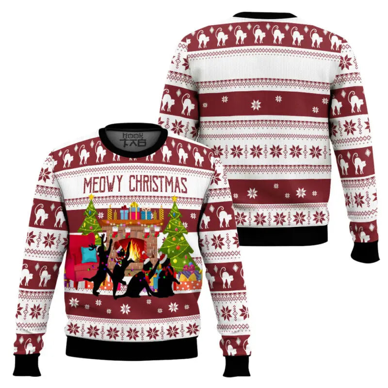 Merry Christmas Ugly Sweater - Retro Party Pullover