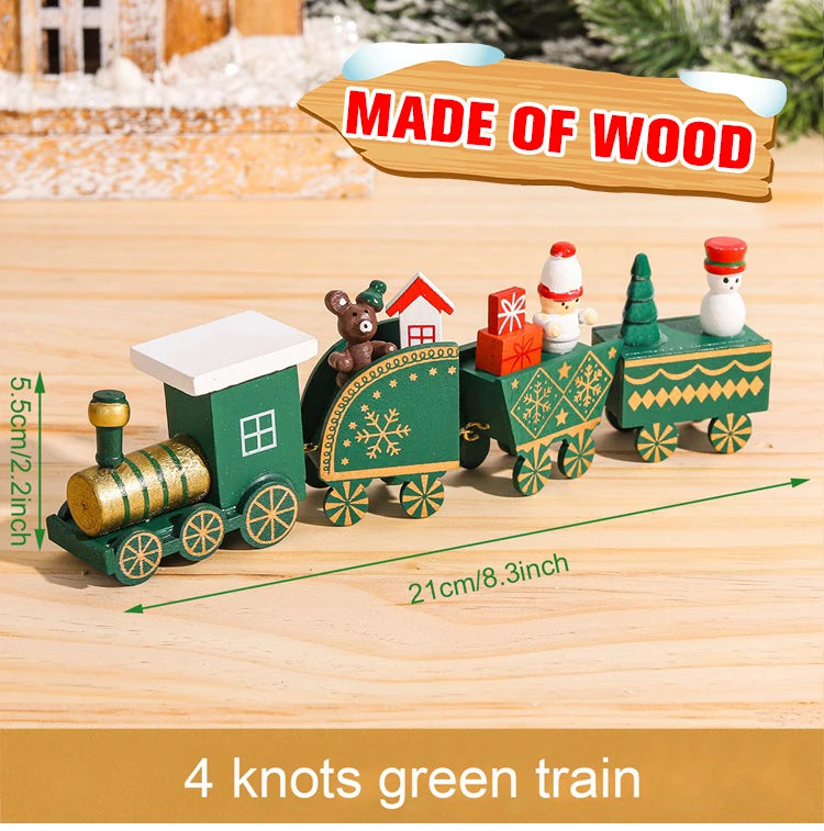 Christmas Train Decoration - Merry Xmas Ornament & Gift