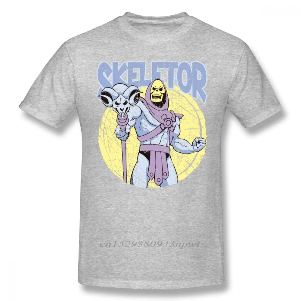 Skeletor T Shirt - Funny Graphic Short Sleeve Tee
