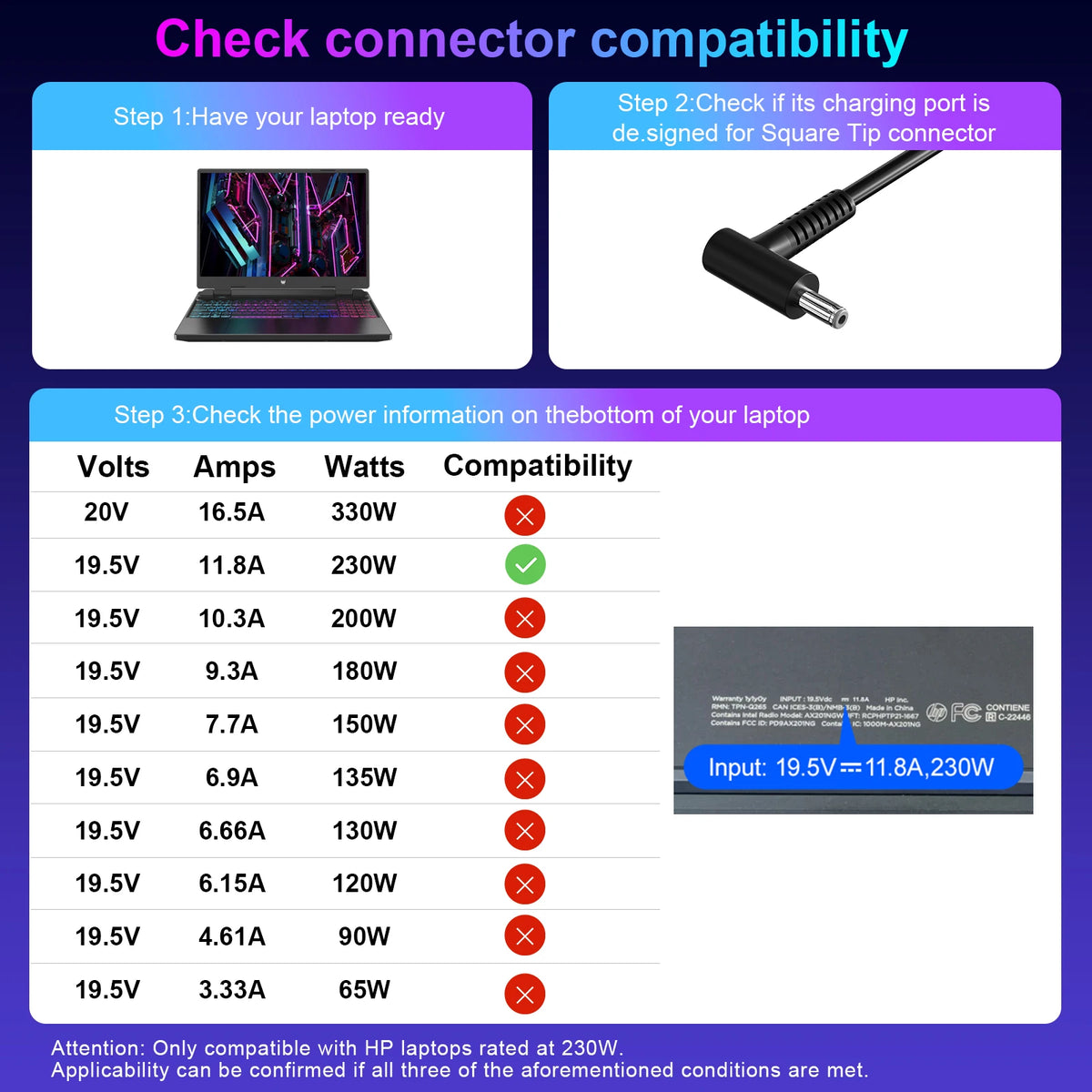 330W GaN Laptop Charger - XT60 to DC Power Adapter