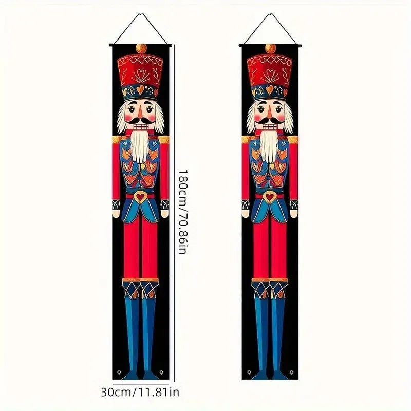 Christmas Door Decoration - Merry Christmas Banner Hanging Ornament