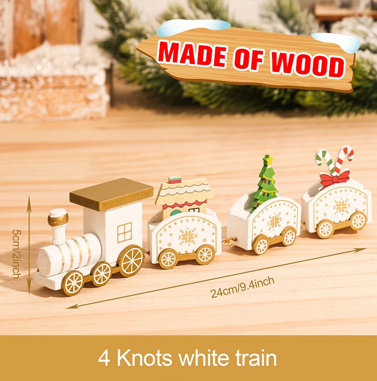 Christmas Train Decoration - Merry Xmas Ornament & Gift